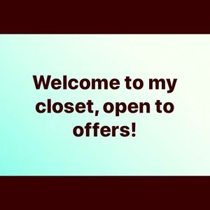 Welcome to my closet!